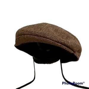 3/$30 NEWHATTEN Newsboy Wool Herringbone Flat Hipster Cap Host Pick